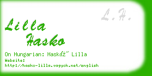 lilla hasko business card